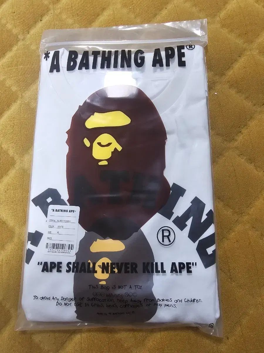 A BATHING APE 白Tシャツ 新品 XL
