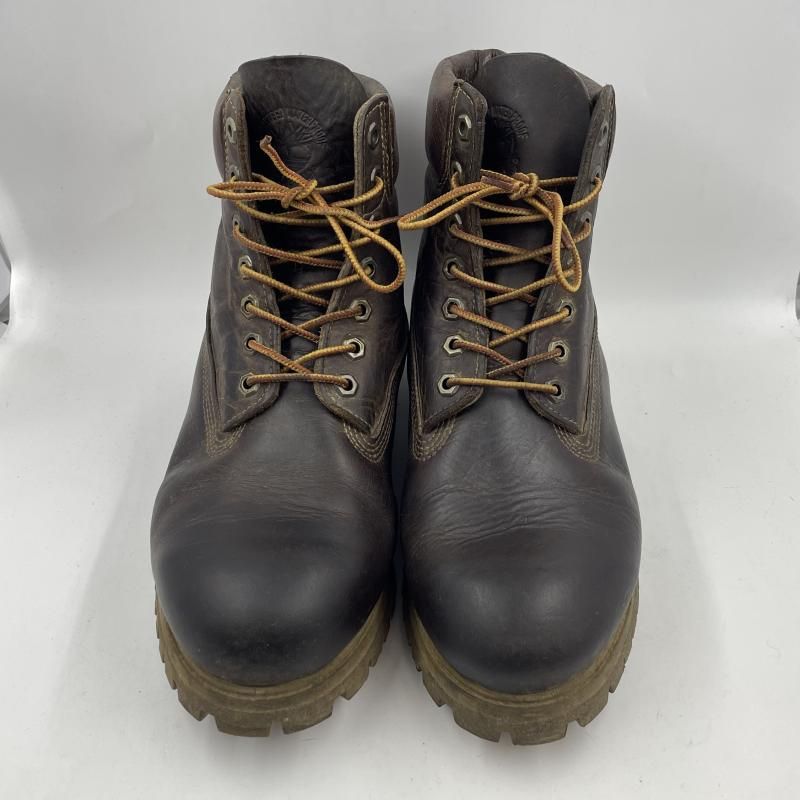 中古】Timberland ドミニカ製 プレミアムブーツ ブラウン サイズUS9W 