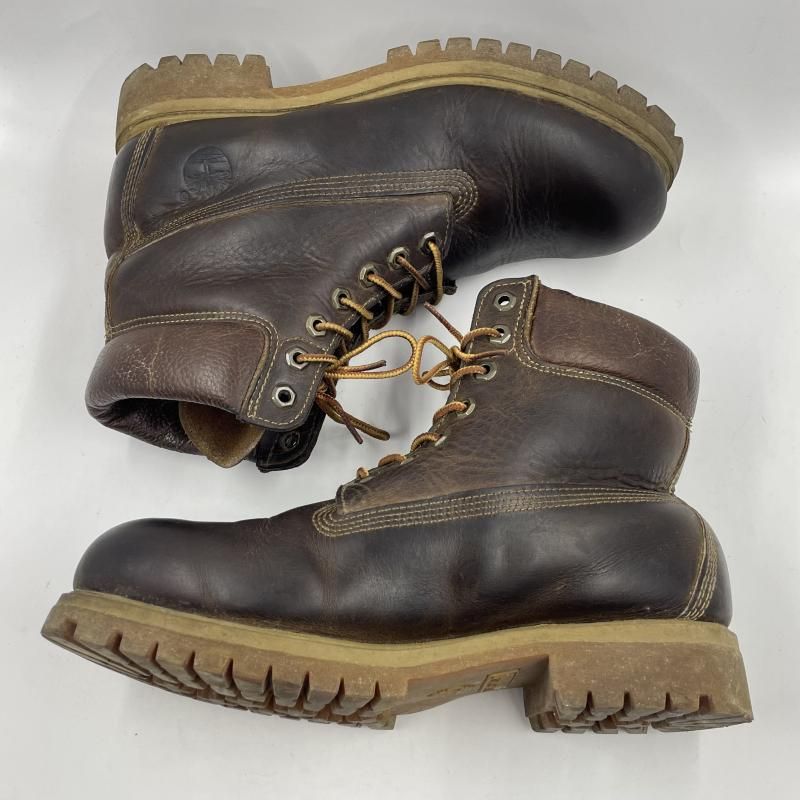 中古】Timberland ドミニカ製 プレミアムブーツ ブラウン サイズUS9W 