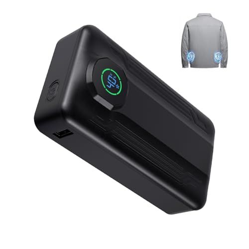 空調作業服用 バッテリー 40V超高出力 30000mAh 5段階風力調節 デジタル残量表示 PD26.4W急速充電 DC/USB出力ポート付き 冷却服ファン用 スマホ充電器 携帯充電器 機内持ち込み可能 旅行/出張/緊急用 (40V 300 f3807f8a