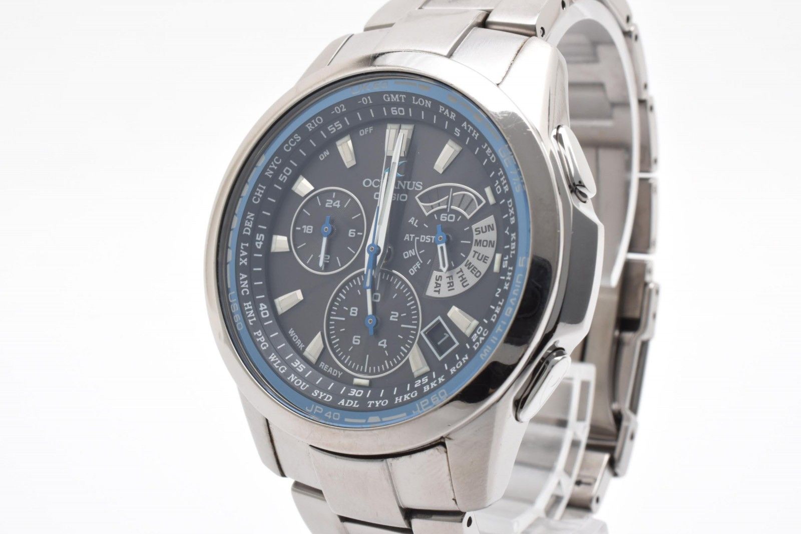 カシオ Casio OCEANUS OCW-M700 メンズ腕時計 電波ソーラー クロノ 