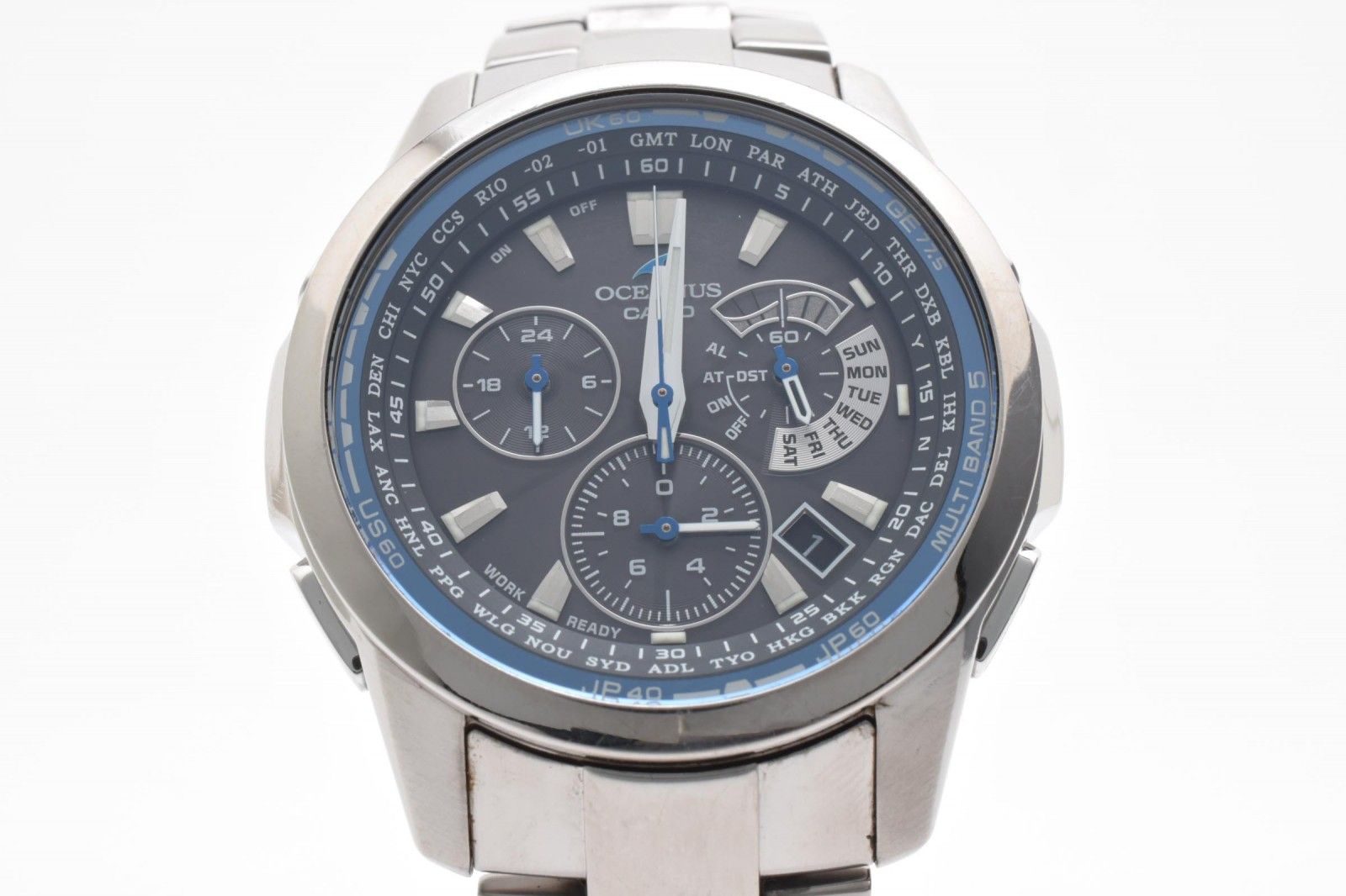 カシオ Casio OCEANUS OCW-M700 メンズ腕時計 電波ソーラー クロノ 