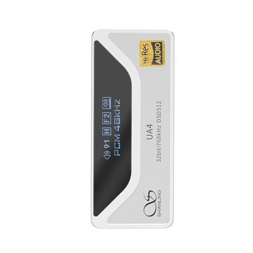 SHANLING UA4 シャンリン 4.4mmバランス ポータブルDAC/AMP ESS ES9069Q搭載 3.5mm / 4.4mm usb dac Tyep-C タイプC 小型 ヘッドホンアンプ オペアンプ ハイレゾ ケーブル着脱式 4009c206