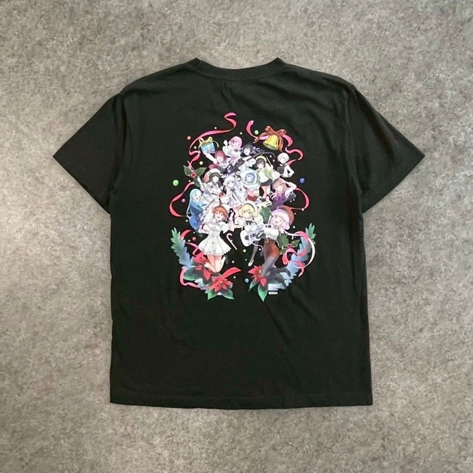 イロドリミドリ 7周年記念 Tシャツ 半袖 集合 グラフィック プリント ブラック 黒