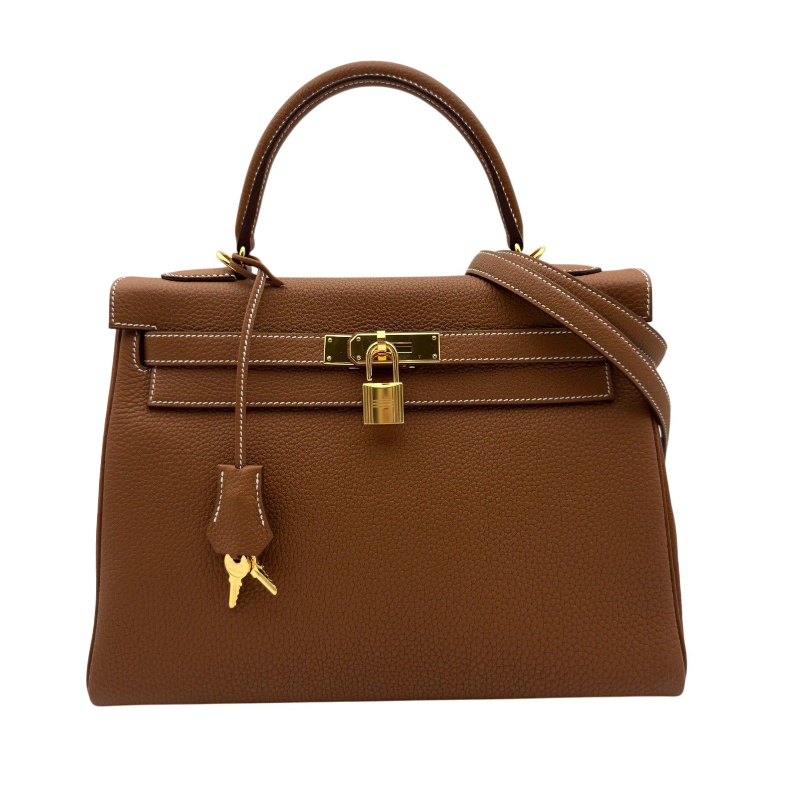 エルメス HERMES ケリー32 内縫い B刻 ゴールド ゴールド金具 トゴ レディース ショルダーバッグ 929,950円