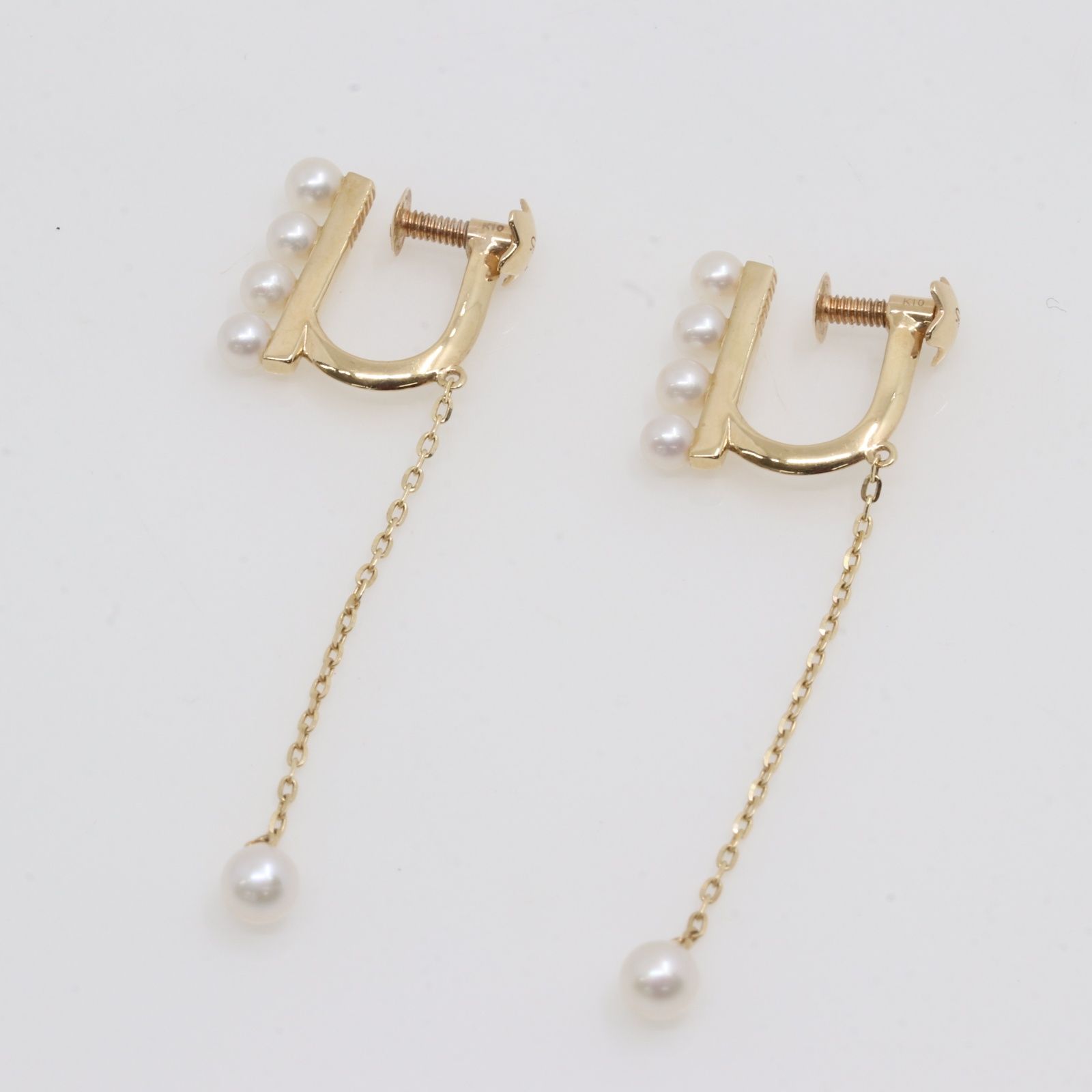 ITCO75X442OL STAR JEWELRY スタージュエリー K10 PEARL EARRINGS パール イヤリング 1.45g ゴールド レディース アクセサリー