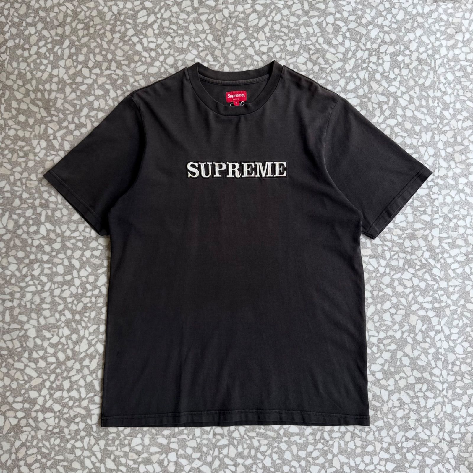 Supreme / logo T-shirt size M シュプリーム　クラシックロゴTシャツ　ビッグ刺繍ロゴ　ストリート　半袖　Mサイズ　西海岸　サンフランシスコ　オールドスクール　ボックスロゴ