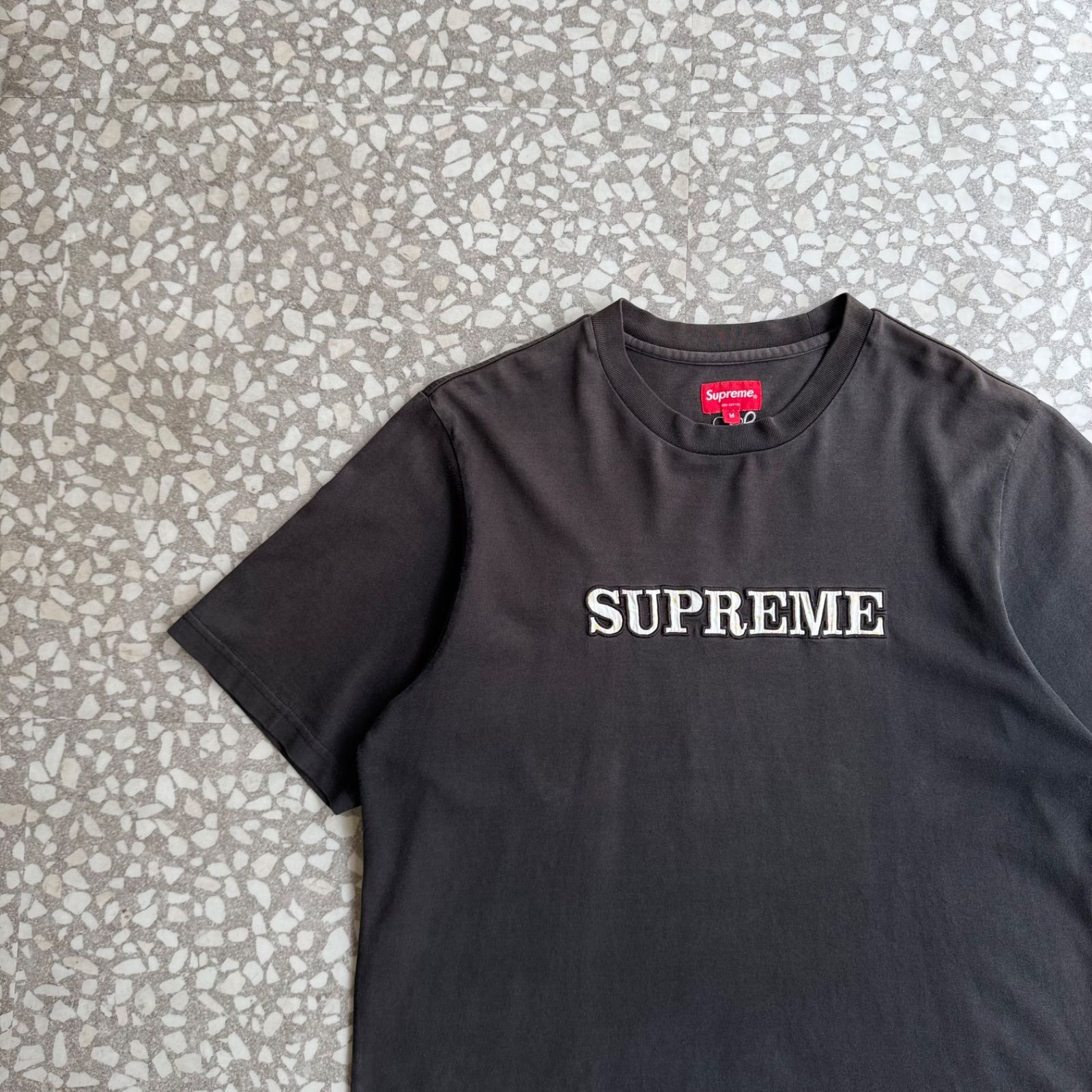 Supreme / logo T-shirt size M シュプリーム　クラシックロゴTシャツ　ビッグ刺繍ロゴ　ストリート　半袖　Mサイズ　西海岸　サンフランシスコ　オールドスクール　ボックスロゴ