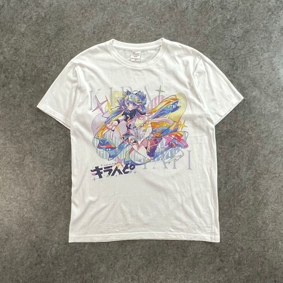 On Prism Records キラハピTシャツ キラハピちゃん グラフィック Tシャツ プリント ホワイト 白