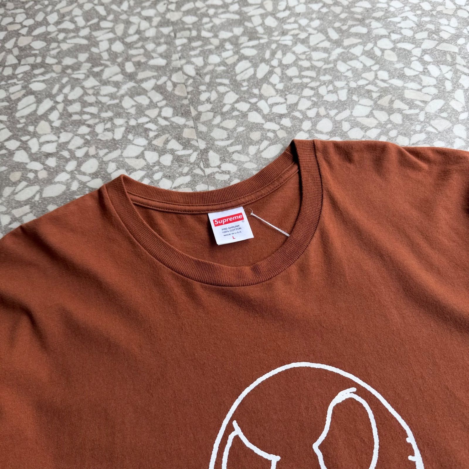 Supreme / 23ss Skeleton Tee size L シュプリーム　半袖Tシャツ　ナイトメア　スカル　ディズニー　ストリート 西海岸　ユニセックス sk8 ブラウン　オーバーサイズ　半袖