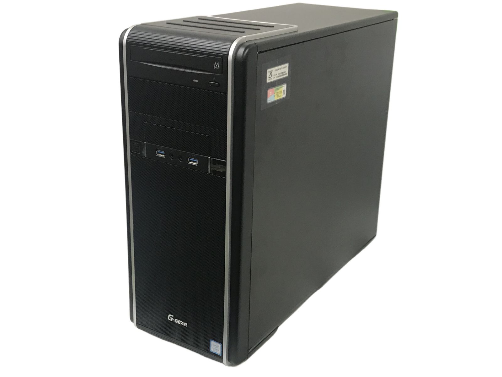 TSUKUMO G-GEAR GA7J-E180/T ゲーミングデスクトップPC Core i7-8700 16GB SSD 500GB HDD 2TB WIN11 RTX 2070 中古 T11182465