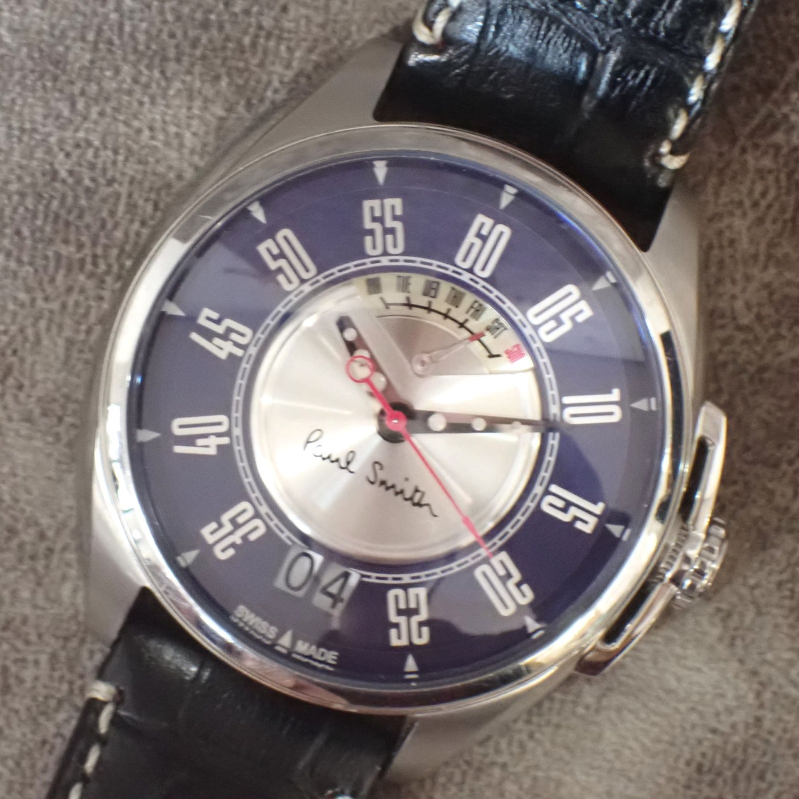 ポールスミス 腕時計 デイデイト YA50-S061059 クォーツ 稼働品 43mm
