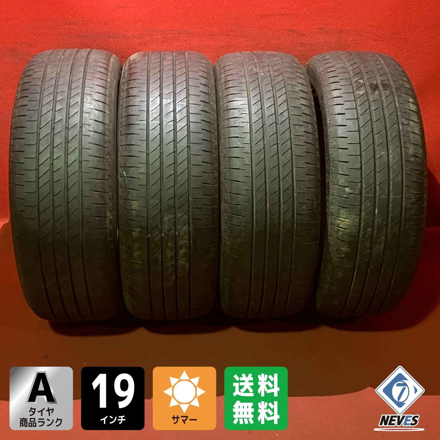 中古サマータイヤ【235/55R19 BRIDGESTONE TURANZA T005A】 4本SET 