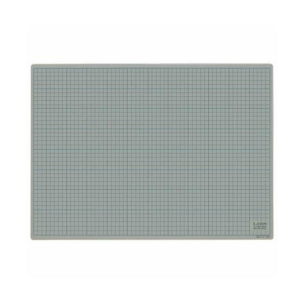 ライオン事務器 カッティングマット再生PVC製 両面使用 620×450×3mm 灰／黒 CM-6012 1枚
