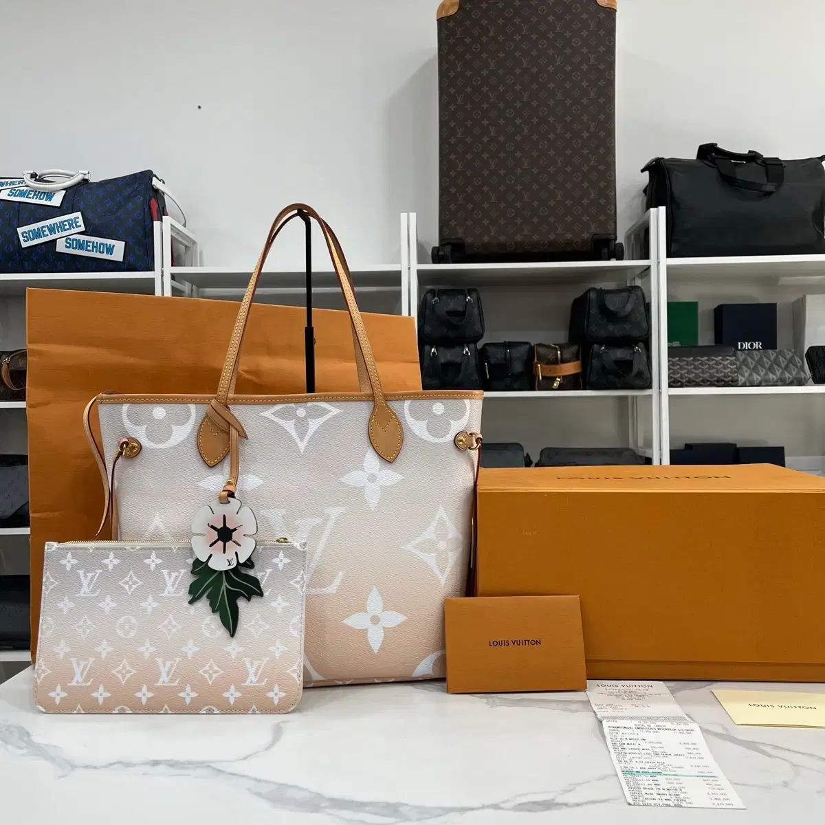 {ほぼ新品} ルイヴィトン パステル ネヴァーフル MM