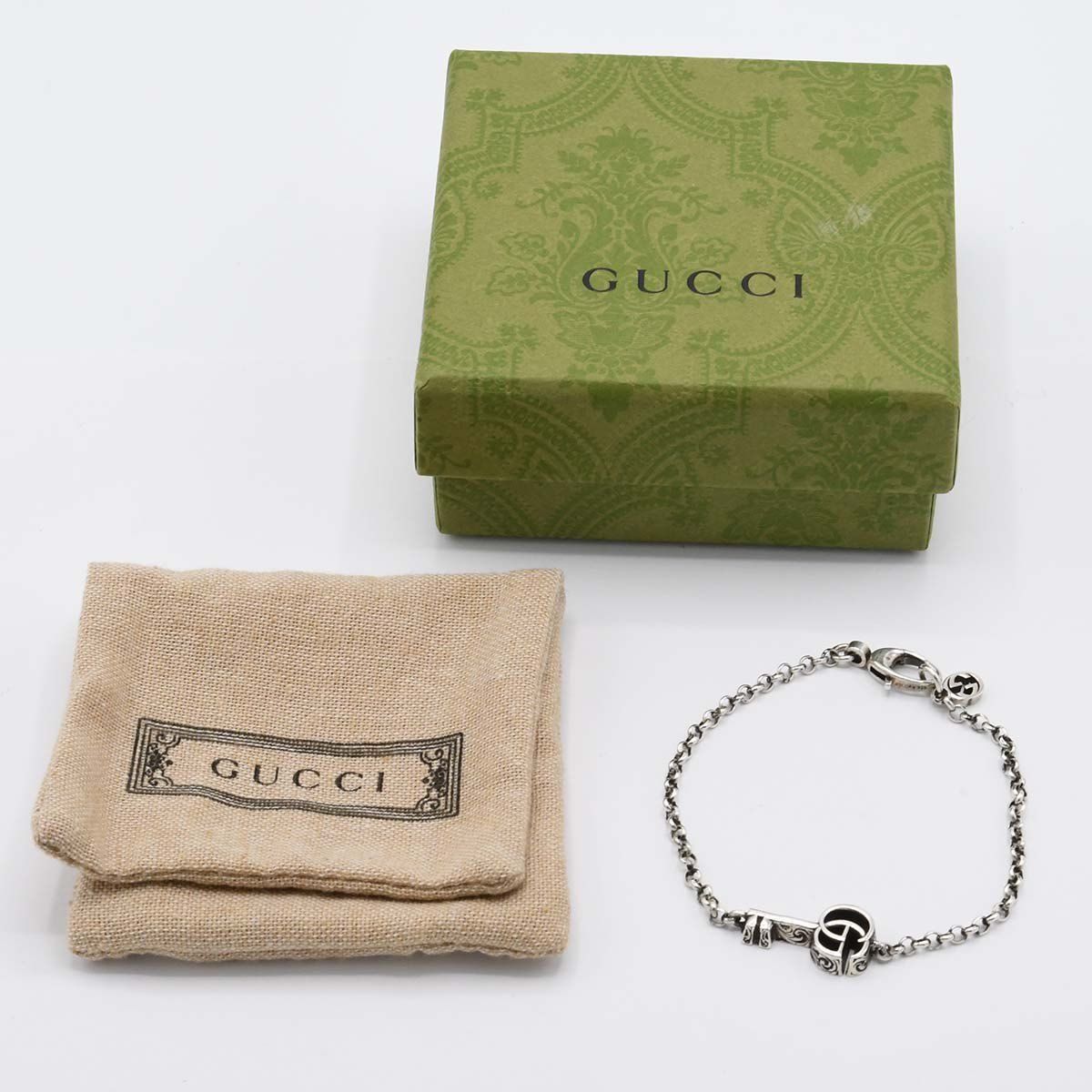 GUCCI グッチ ブレスレット 18サイズ 925 鍵 約7.1g モチーフ