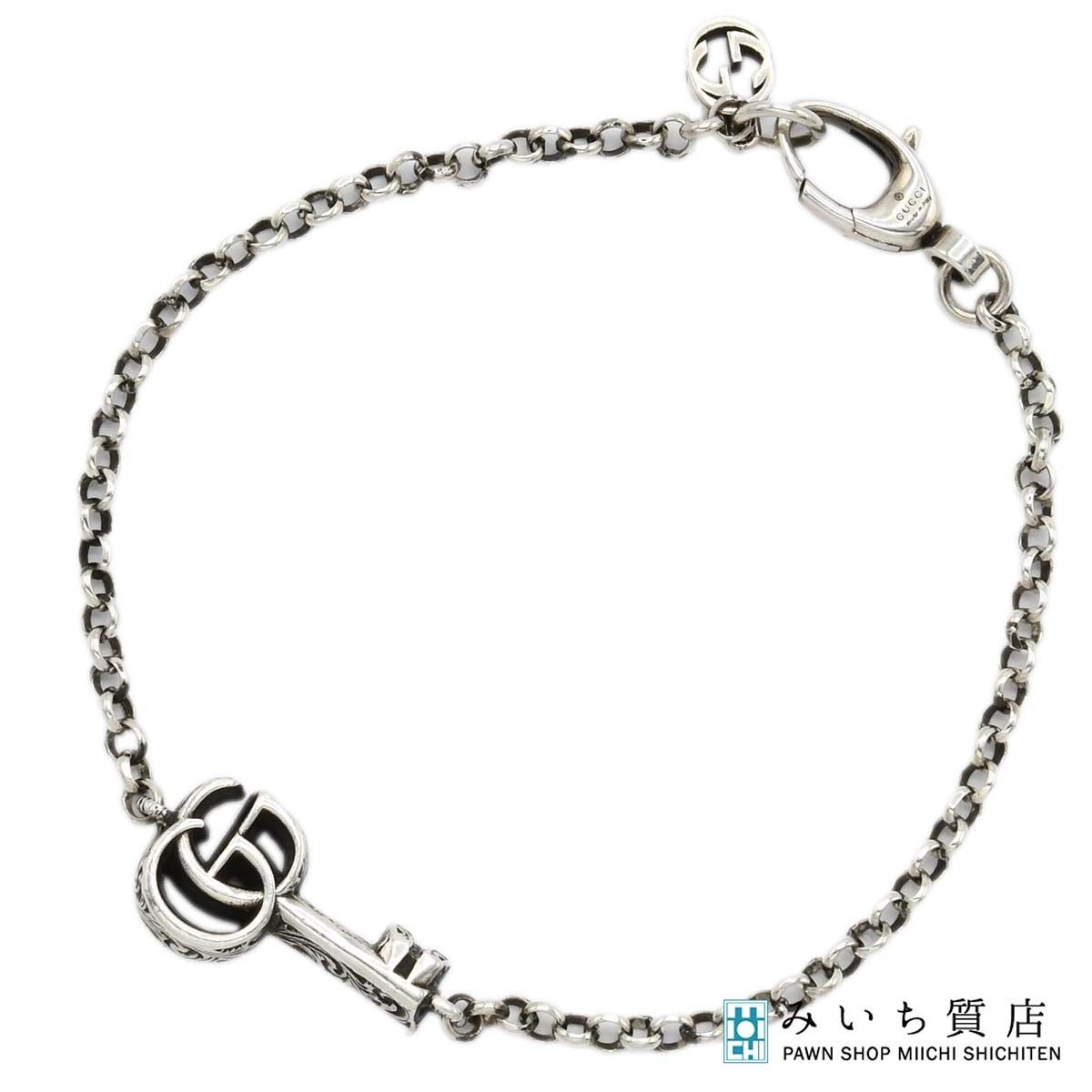 GUCCI グッチ ブレスレット 18サイズ 925 鍵 約7.1g モチーフ