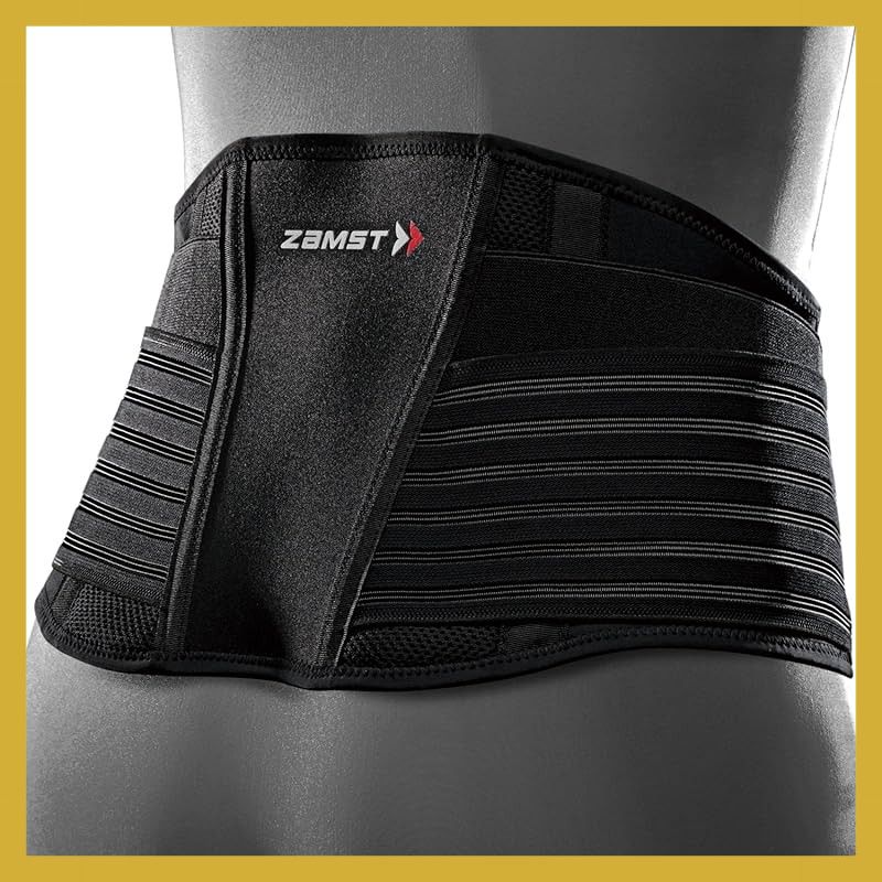 ザムスト(ZAMST) ZW-7 腰 サポーター ベルト スポーツ全般 Lサイズ 383703 ブラック 1