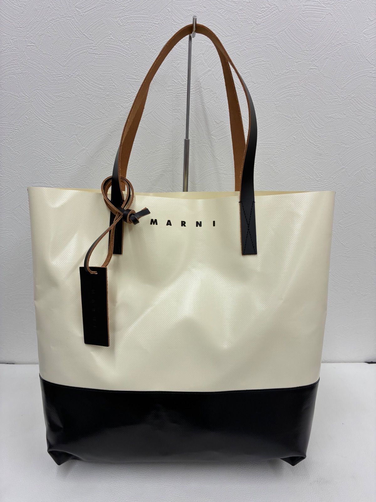 【美品】MARNI マルニ　PVC/レザー　トートバッグ