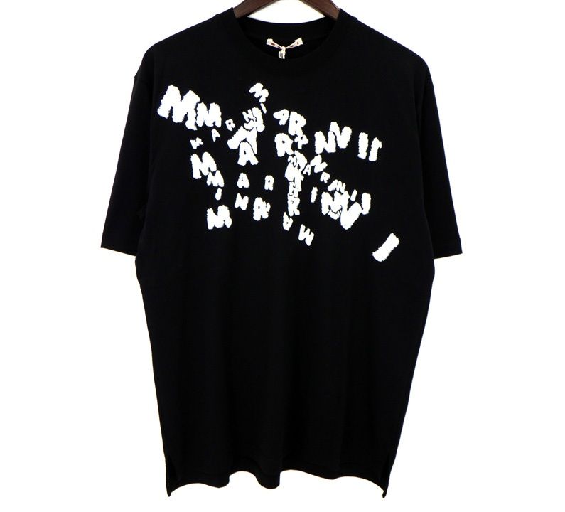 マルニ MARNI 【 PRINTED MARNI CAOS LOGO HUMU0287P0 】 プリンテッド カオス ロゴ 半袖 Tシャツ 49826