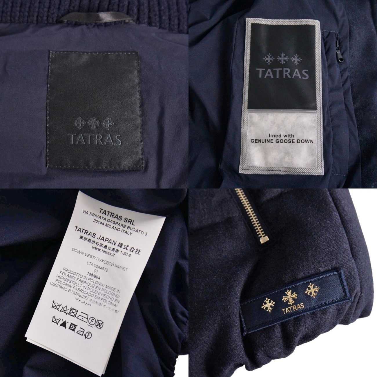 美品 タトラス TATRAS LUSERA ルセラ ベスト ダウンベスト ラクー