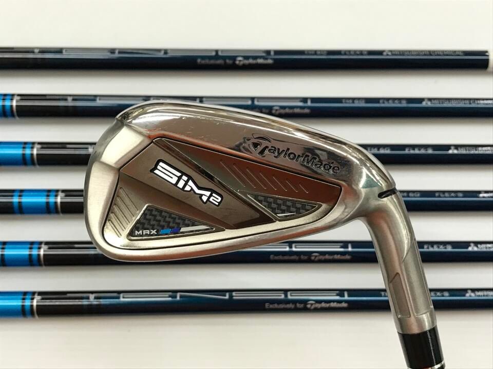 テーラーメイド　SIM2 MAX　TENSEI BLUE TM60(SIM2)　Sフレックス　アイアンセット　中古【最短即日発送】