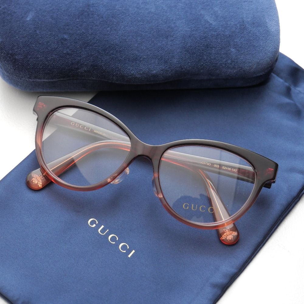 GUCCI グッチ メガネ サイズ52□16-140 イタリア製 ブランド古着【中古】20260508/RA9301