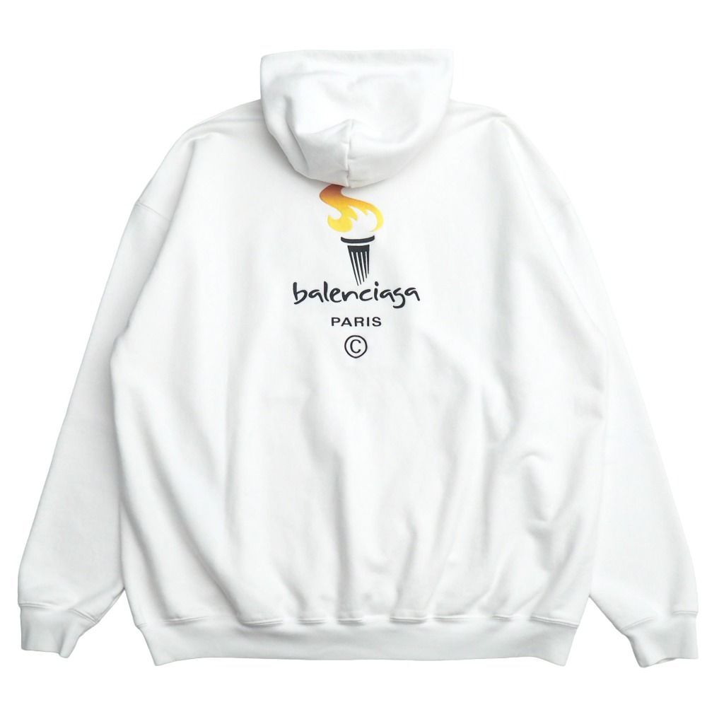 BALENCIAGA バレンシアガ Embroidery Flame Hoodie パーカー サイズXXS オーバーサイズ スウエット パーカー ブランド古着【中古】20260508/RA9311