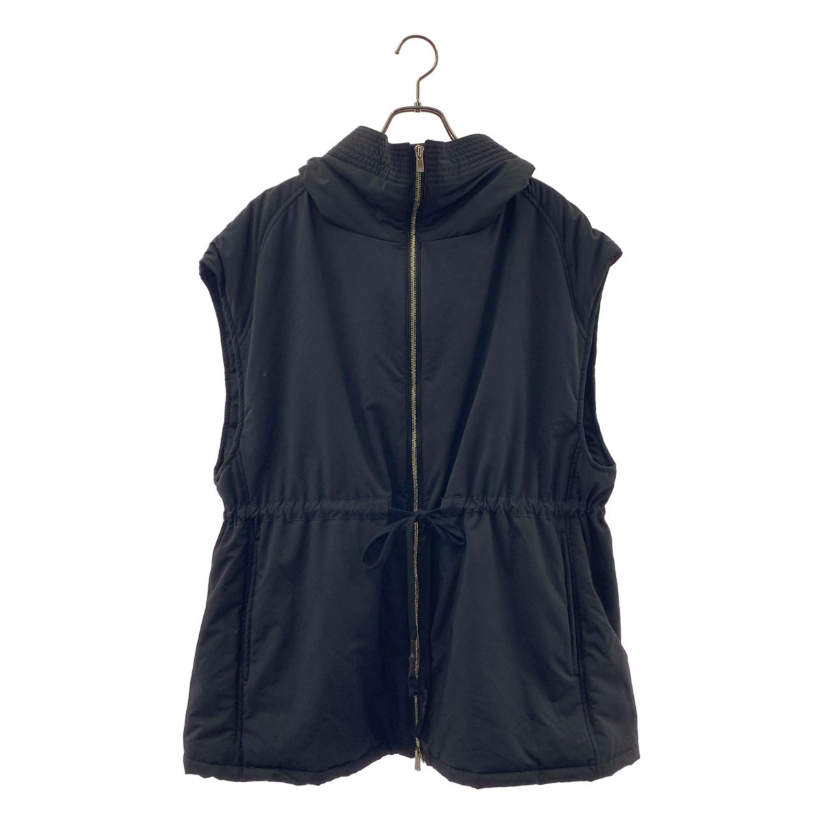 【新品】 prasthana / プラスターナ | chillbuster sleeve less parka（short） 中綿入り スリーブレス パーカー コート | SHORT | ブラック | メンズ