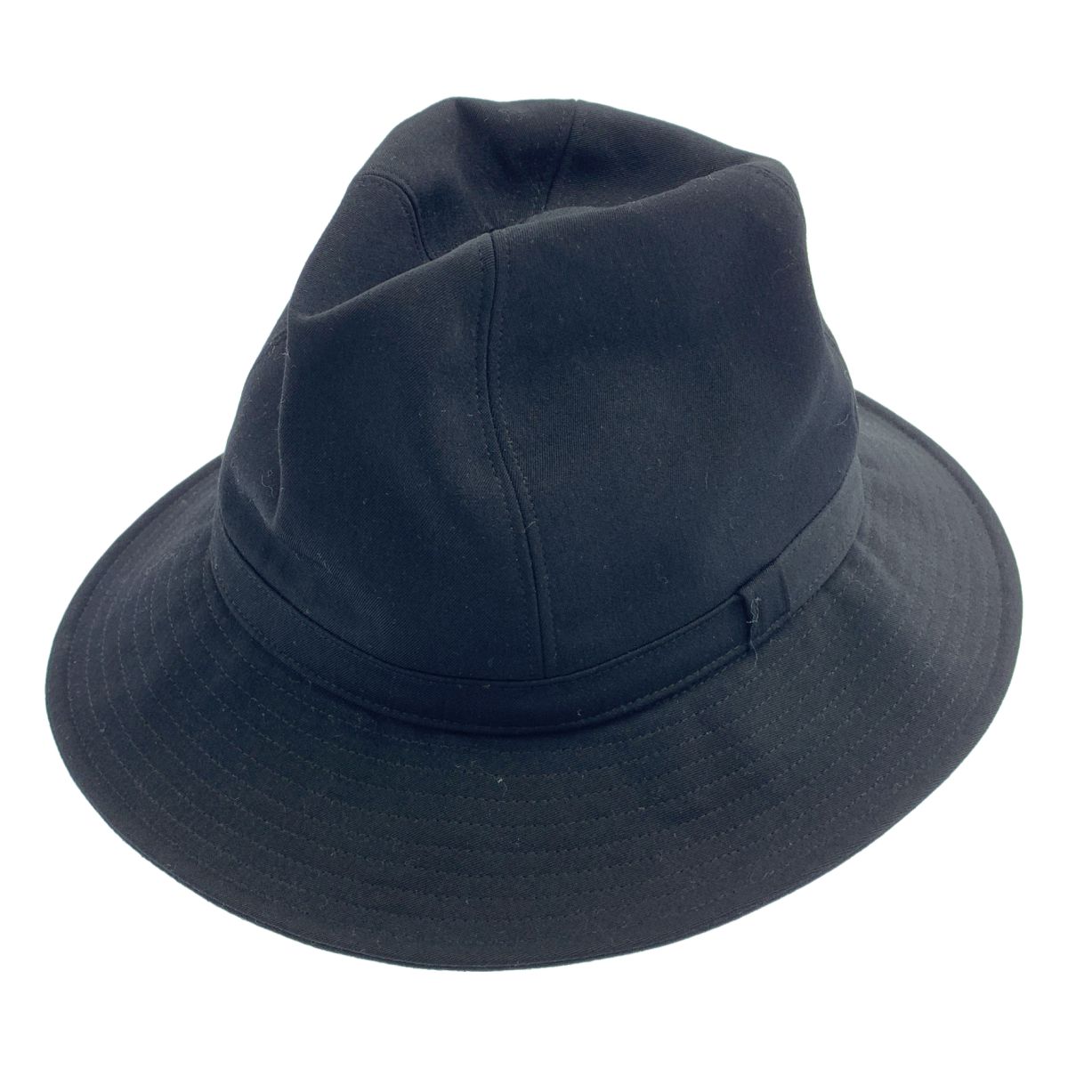 YOHJI YAMAMOTO POUR HOMME / ヨウジヤマモトプールオム | 2021AW | ウール フェドラ ハット | 5 | ブラック | メンズ