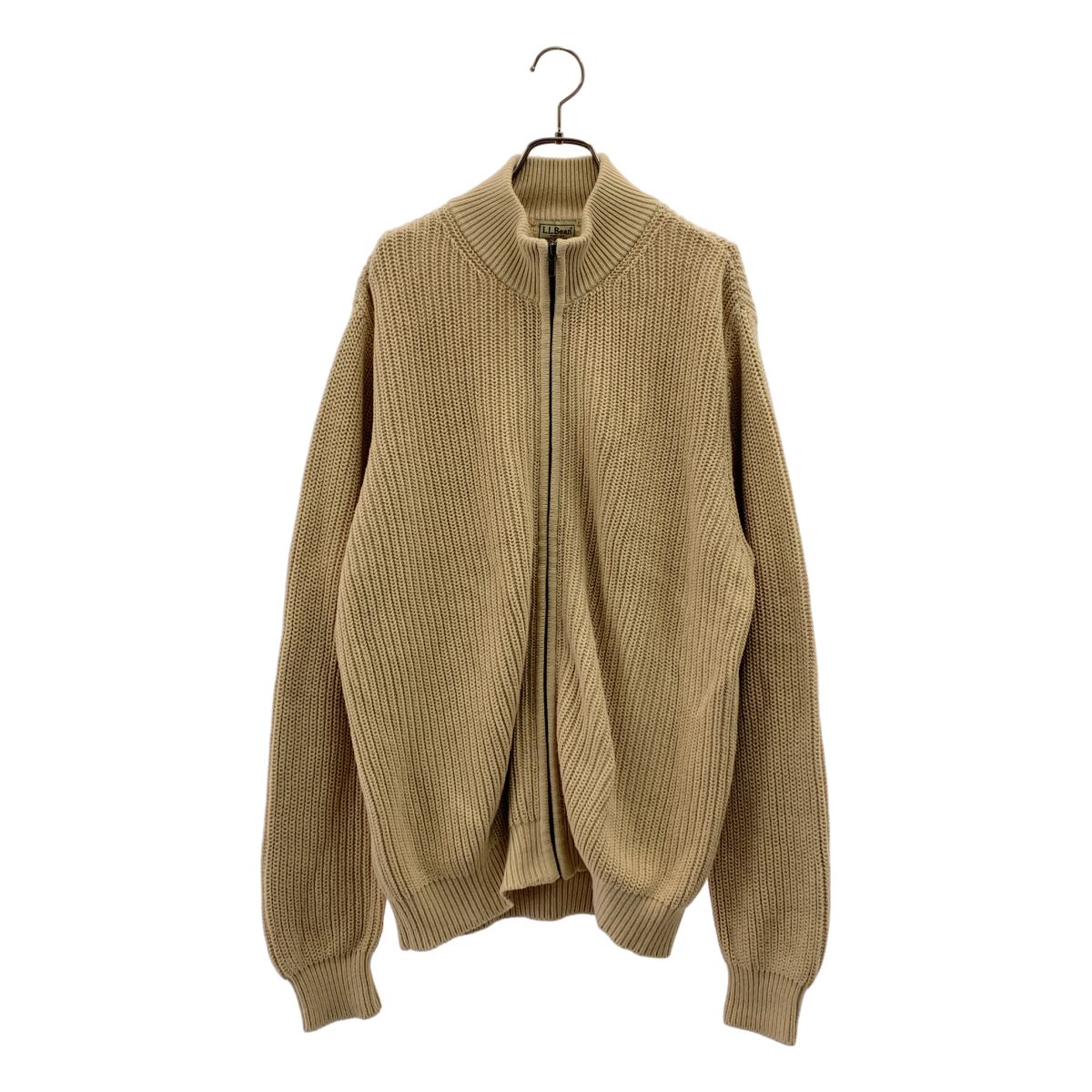 L.L.BEAN / エルエルビーン | コットン ドライバーズ ニット | L | ベージュ | メンズ