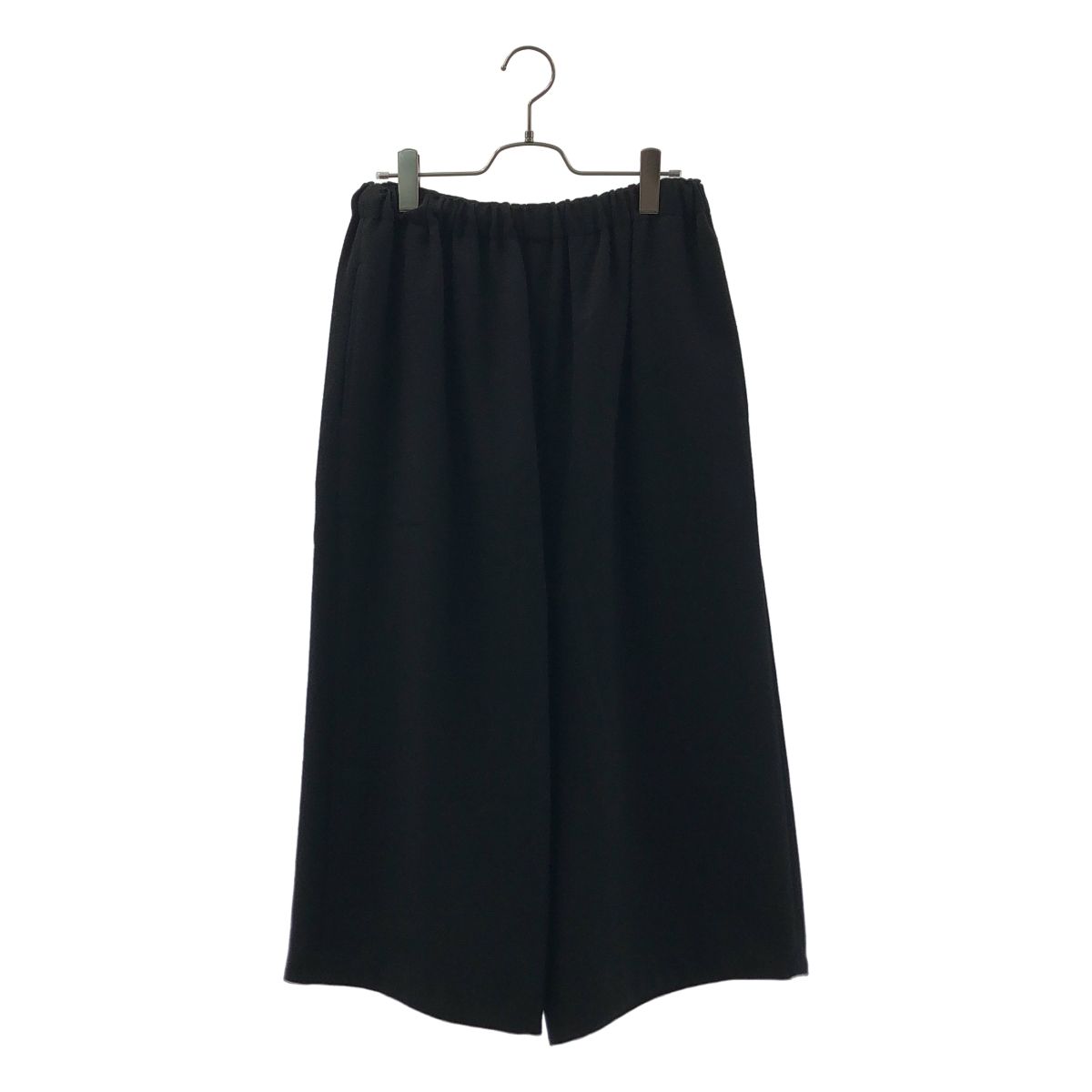 【美品】 COMME des GARCONS COMME des GARCONS / コムコム | 2023AW | ウール ドローストリング ワイドパンツ | S | ブラック | レディース