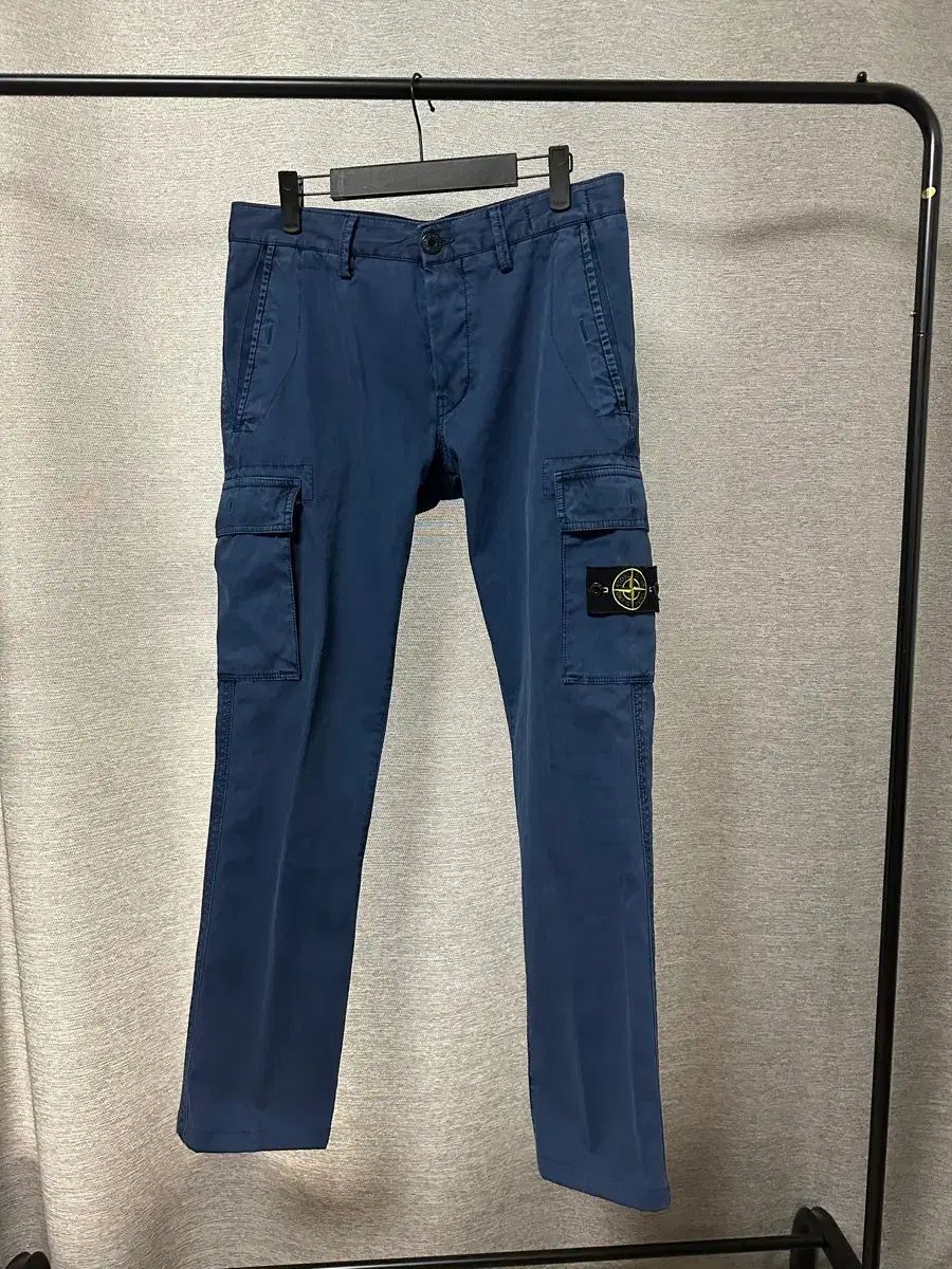 STONE ISLAND ストーンアイランド コットン カーゴパンツ ブルー (29)