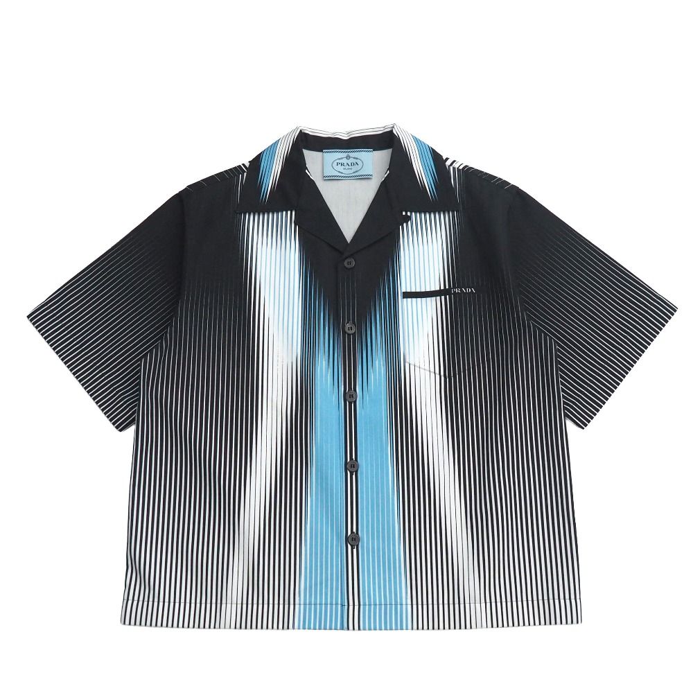 PRADA プラダ 半袖シャツ サイズS オープンカラー イタリア製 ブランド古着【中古】20260508/RA9252
