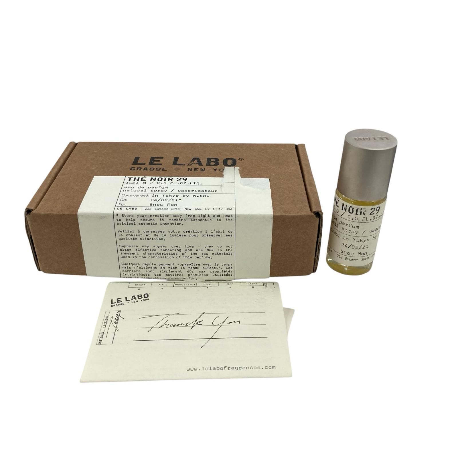 186000 現状品 LELABO ルラボ the noir 29 オードパルファム