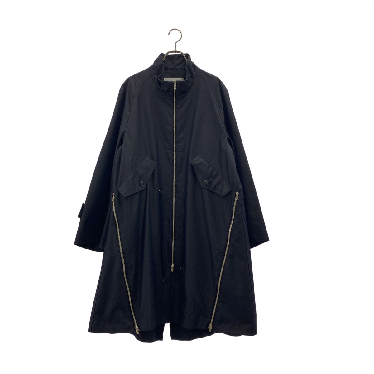 【新品】 prasthana / プラスターナ | LC2 expansion field coat サイドジップ ミリタリー フィールドコート | 1（M） | ブラック | メンズ
