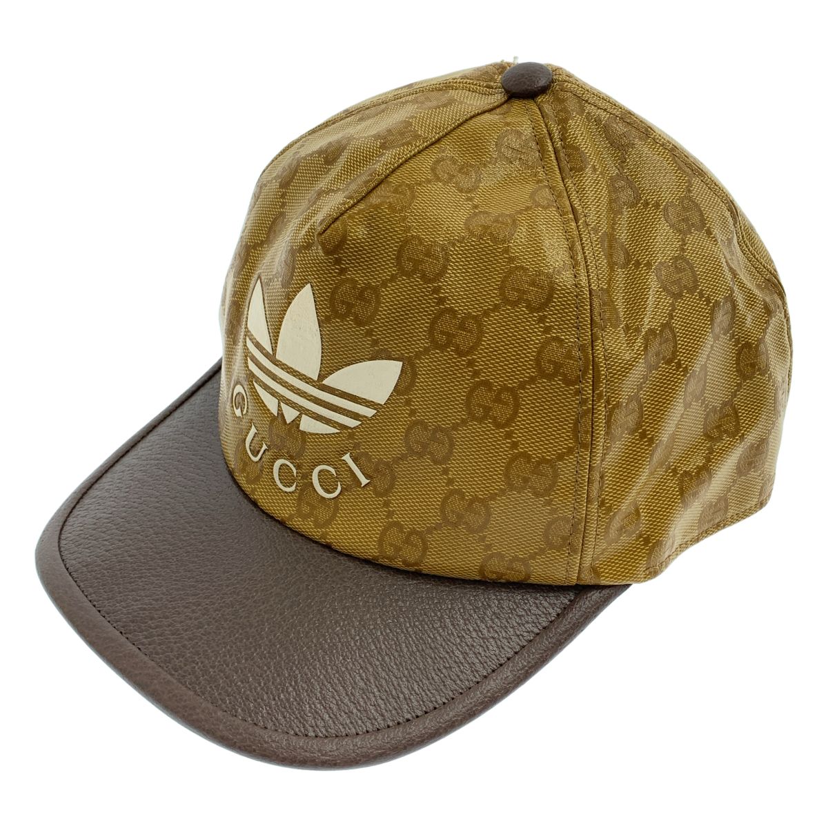 【美品】 GUCCI / グッチ | GGクリスタル キャップ / 帽子 | L | ブラウン | メンズ