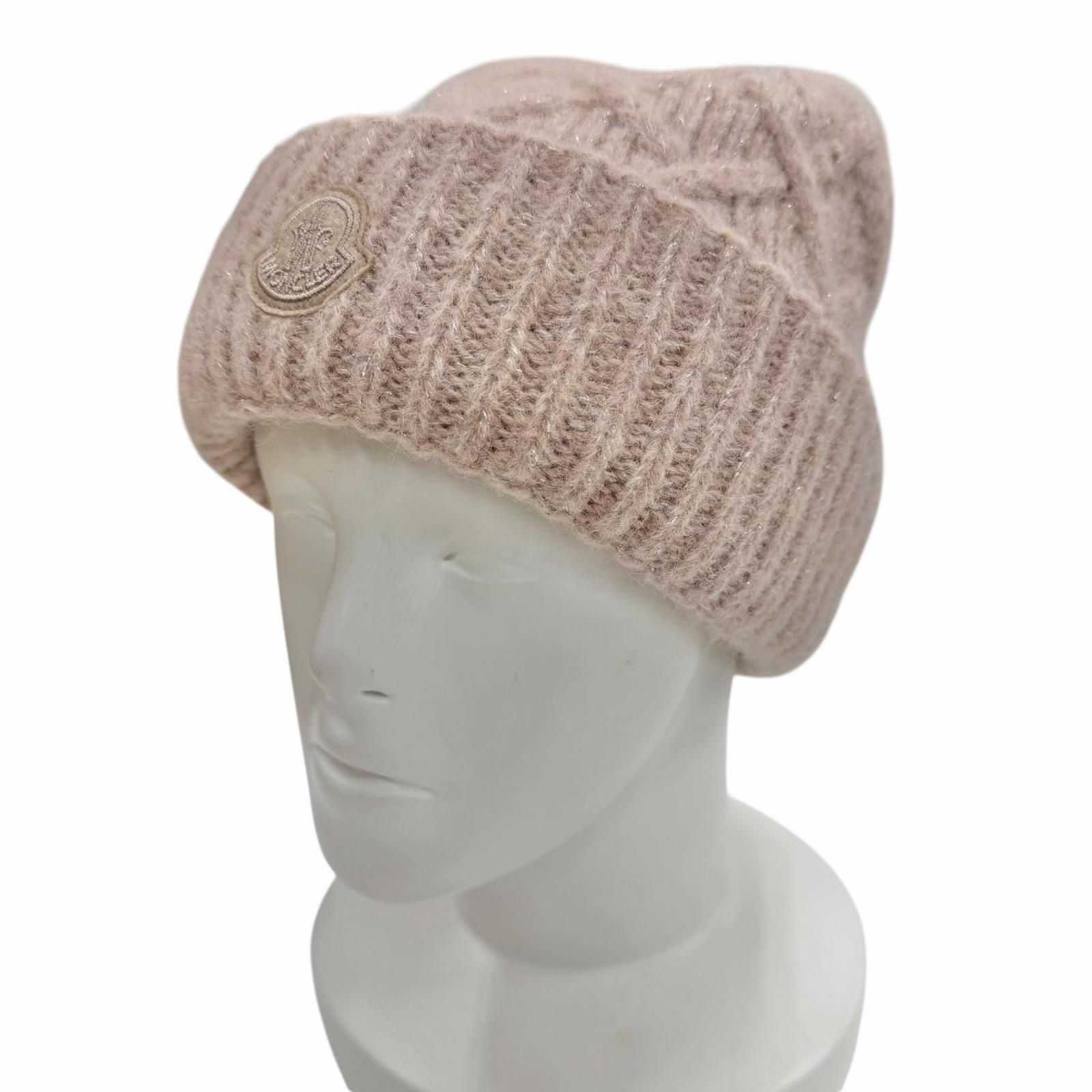 MONCLER ピンク ニット帽 BERRETTO TRICOT・美品 MONCLER（モンクレール） レディース ニットキャップ 3B00036 A9327