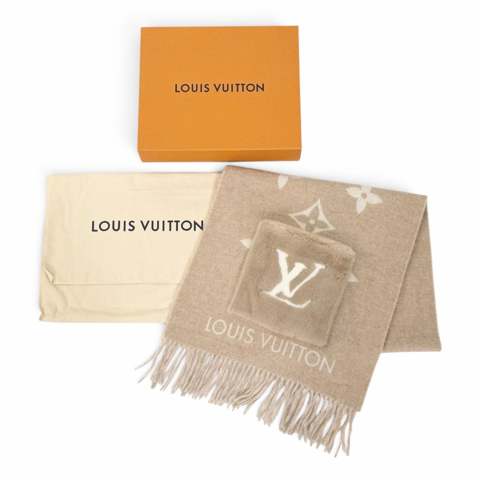 美品△LOUIS VUITTON ルイヴィトン M74354 エシャルプ コールド