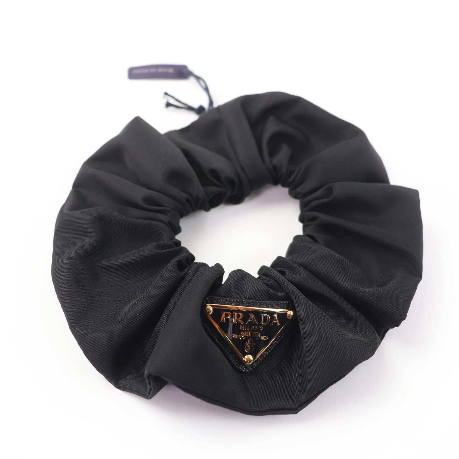 極美品☆PRADA プラダ 1IF015 テスート RE-NYLON ヘアアクセサリー 
