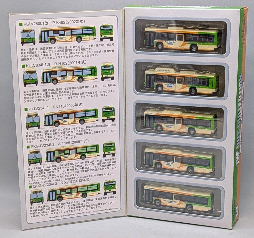トミーテック ザ・バスコレクション 都営バス いすゞ エルガ 5台セットA N075-079