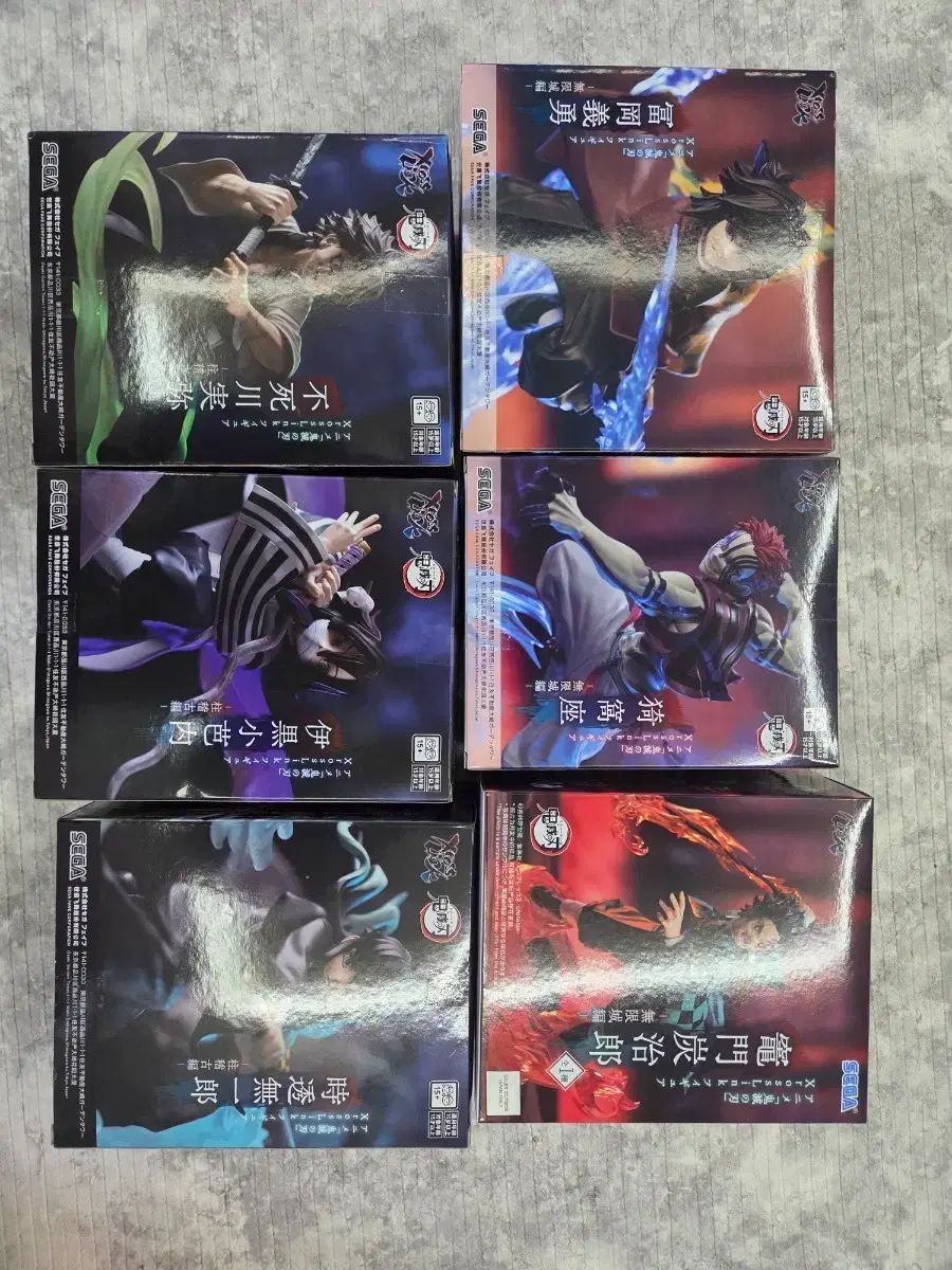 (未開封)SEGA セガ 鬼滅の刃 XrossLink フィギュア 6種セット