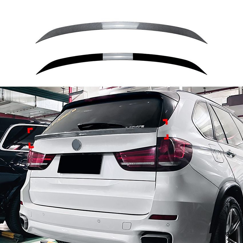 BMW X5 F15 (ビーエムダブリュー X5 F15) 2014-2018専用ミッドスポイラーABS製カーボン調/ピアノブラック選べる2色ドレスアップ効果抜群走行安定性向上リアビュー引き締め簡単取付軽量高強度耐候性抜群スタイリッシュ高級感おすすめ送料無料