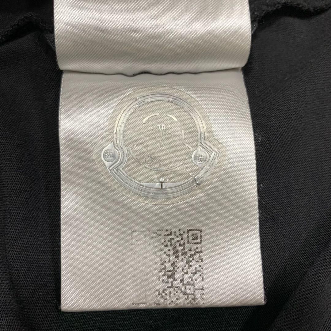 モンクレール 黒ラバーワッペン 黒Tシャツ L 国内正規品 5S494 【公式