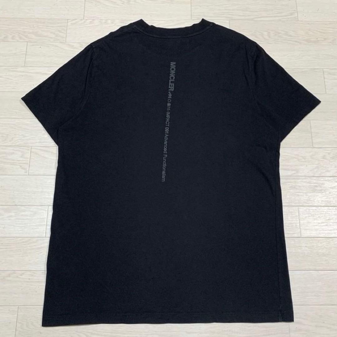 モンクレール 黒ラバーワッペン 黒Tシャツ L 国内正規品 5S494 【公式