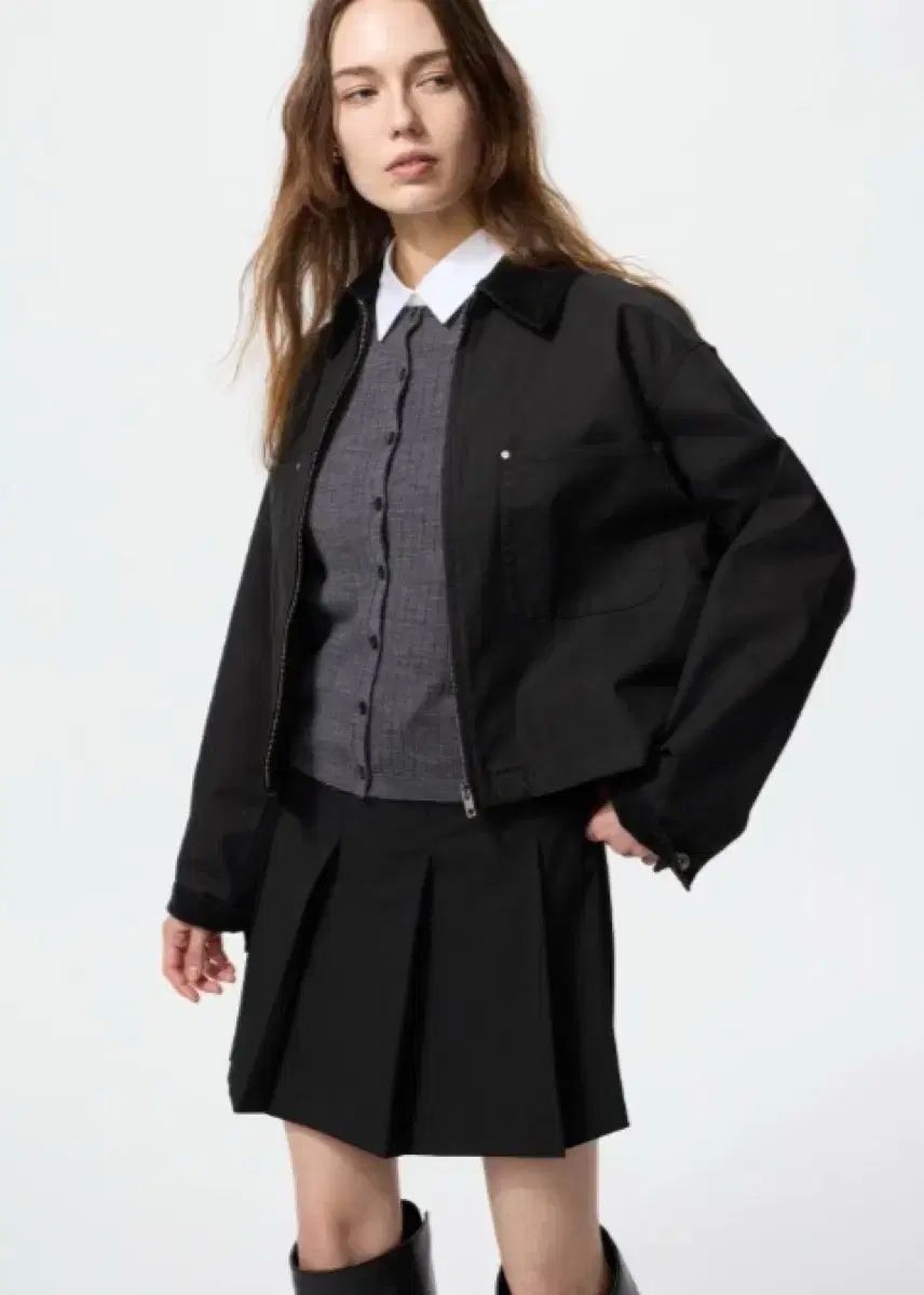 (新品) UNIQLO ユニクロ ブルゾン ジップアップショート ジャケット