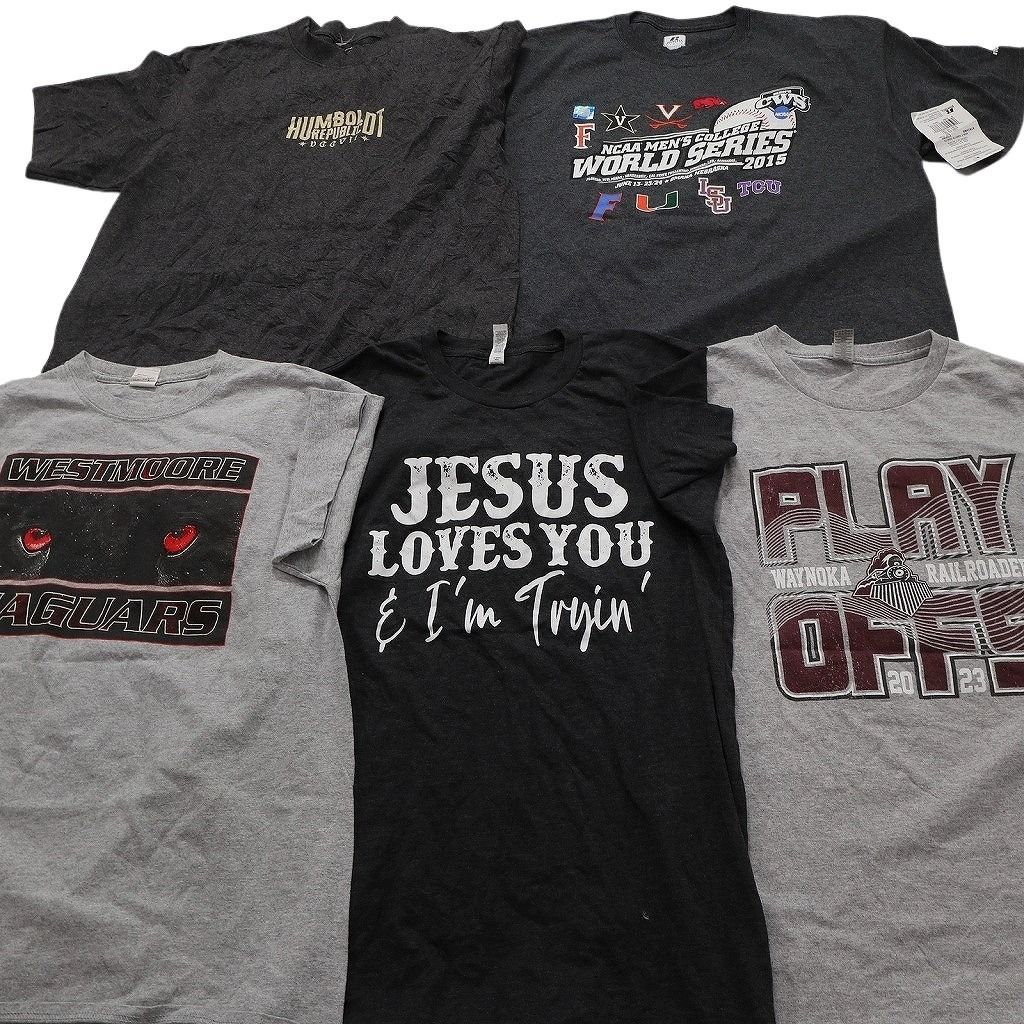 古着卸 まとめ売り グレー Tシャツ 17枚セット ( メンズ L/XL ) デッド 