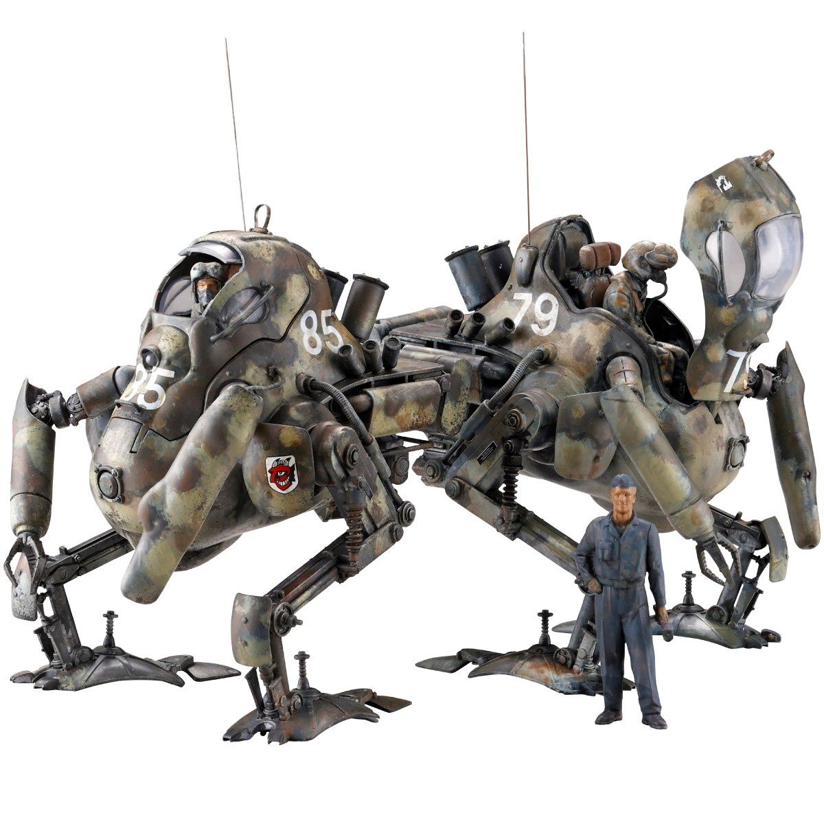 ARTPLA 1/35 カングール(2機セット)&整備兵 マシーネンクリーガー プラモデル(AP045) 海洋堂