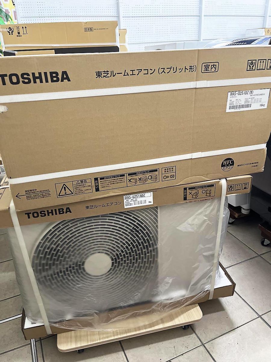 送料無料】未使用 TOSHIBA 東芝 大清快 エアコン RAS-U251DZ / RAS