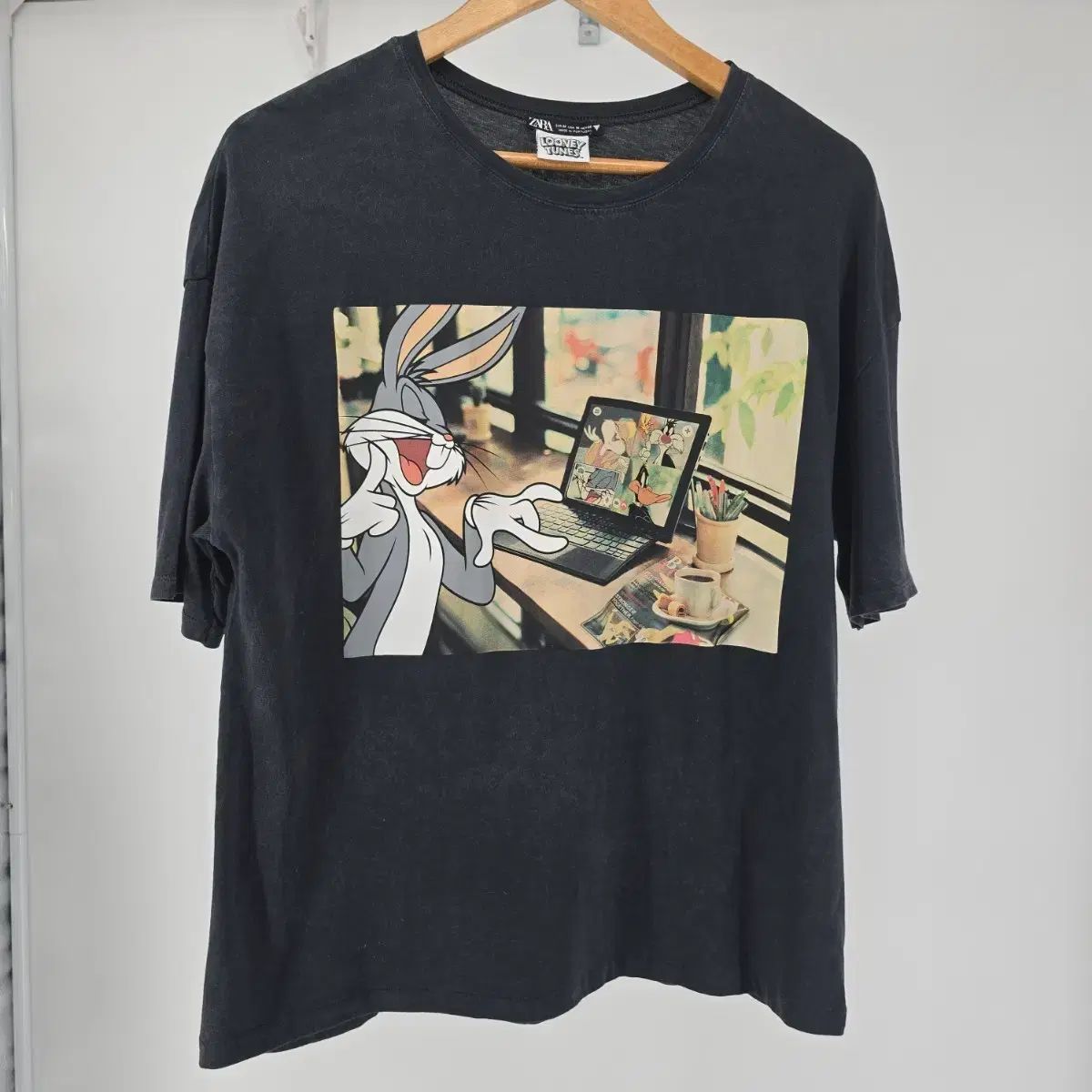ZARA LOONEY TUNES オーバーサイズ 半袖 Tシャツ
